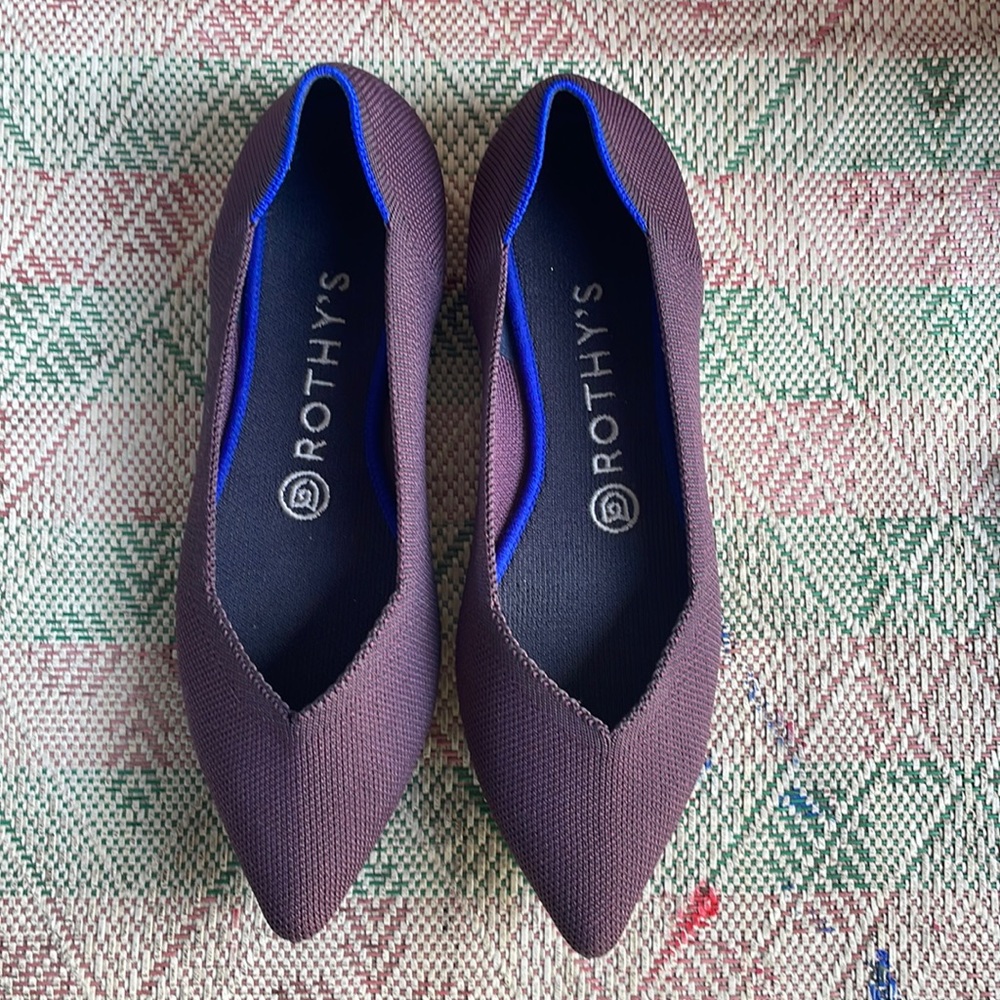 Rothy’s point flat shoes